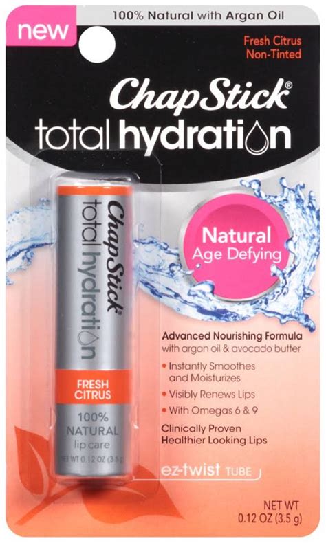 ChapStick Total Hydration Fresh Citrus logo
