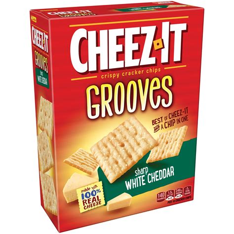 Cheez-It Grooves Sharp White Cheddar logo