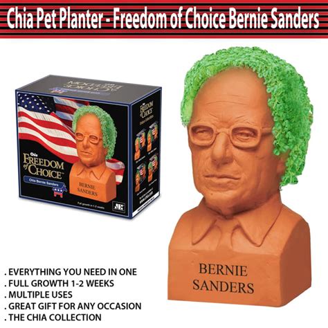 Chia Pet Freedom of Choice Bernie logo