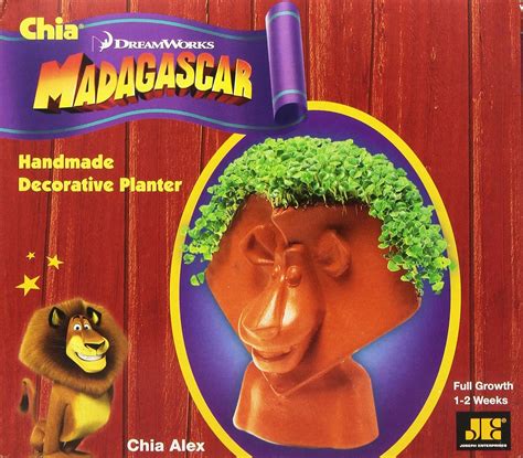 Chia Pet Madagascar: Alex logo