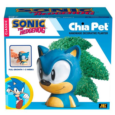 Chia Pet Sonic the Hedgehog logo