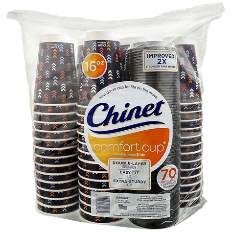 Chinet Comfort Cup Insulated Hot Cups and Lids