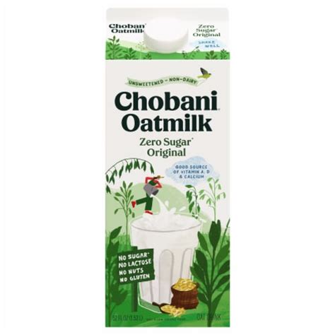 Chobani Zero Sugar Plain Oat Milk logo