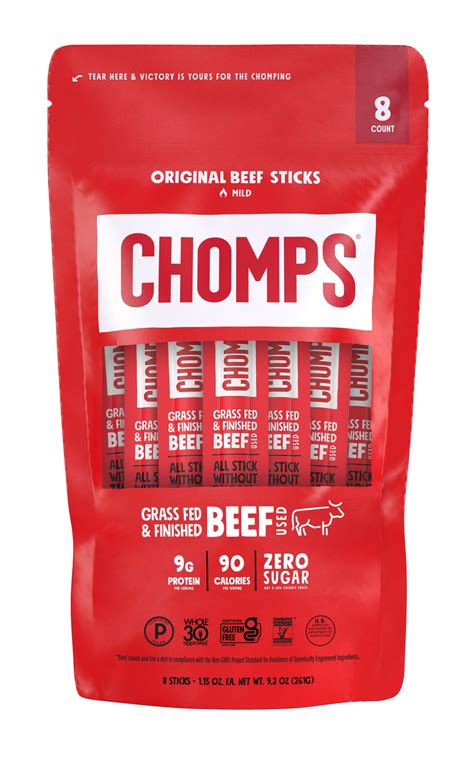 Chomps Organic Beef Sticks logo