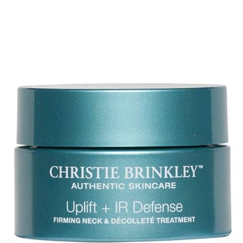 Christie Brinkley Authentic Skincare Uplift + IR Defense Firming Neck & Decollete Cream logo