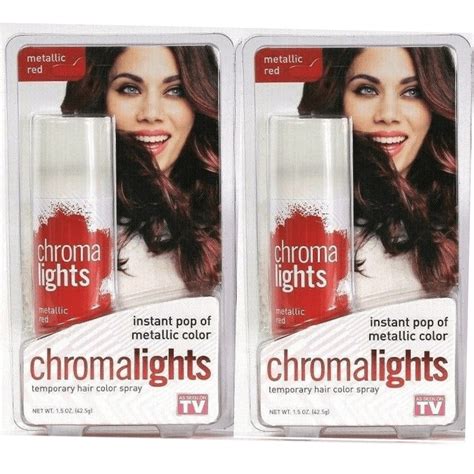 ChromaLights Metallic Red Temporary Hair Color Spray