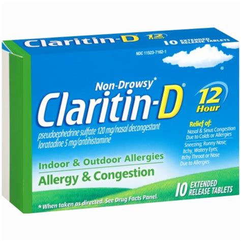 Claritin -D Indoor & Outdoor Allergy & Congestion