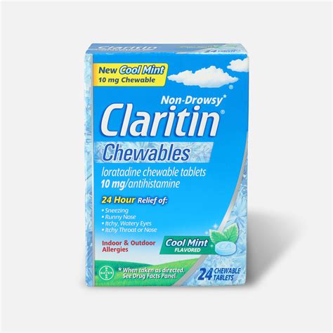 Claritin Chewables Cool Mint logo