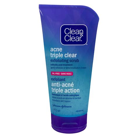 Clean & Clear Acne Triple Clear Exfoliating Scrub logo
