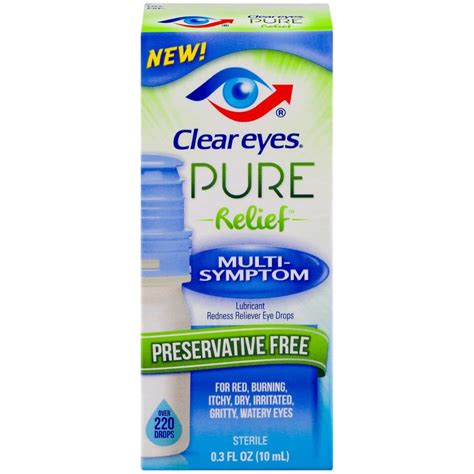 Clear Eyes Pure Relief for Dry Eyes logo