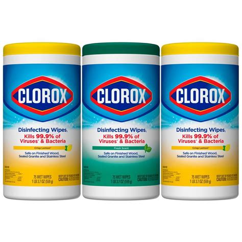 Clorox Disinfecting Wipes Lemon Scent logo