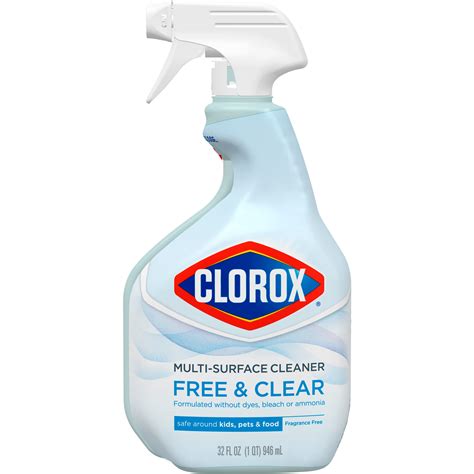 Clorox Free & Clear Multi-Surface Spray Cleaner commercials