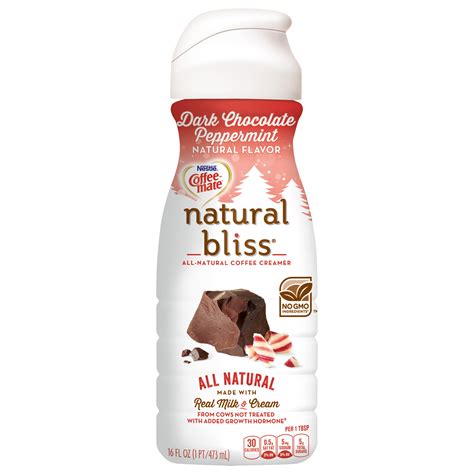 Coffee-Mate Natural Bliss Dark Chocolate Peppermint logo