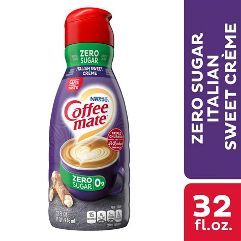Coffee-Mate Zero Sugar Italian Sweet Creme commercials