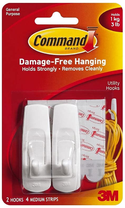 Command Damage-Free Hanging Clear Hooks