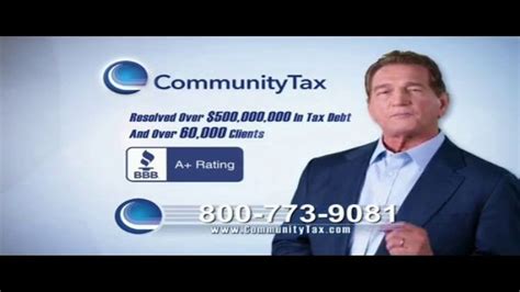 Community Tax Relief TV commercial - Rules and Regulation