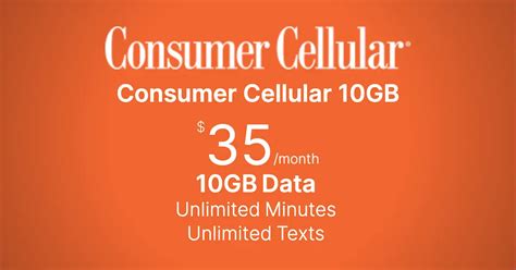 Consumer Cellular 10GB Plan logo