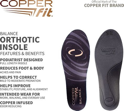 Copper Fit Arch Wave Orthotic Insoles