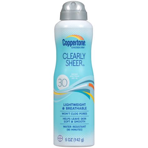 Coppertone Clearly Sheer Spray for Beach & Pool