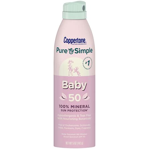 Coppertone Pure & Simple Baby Mineral Based Lotion logo