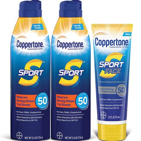 Coppertone Sport Sunscreen Lotion SPF 50 logo