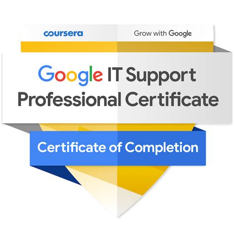 Coursera Google IT Support Professional Certificate Program commercials