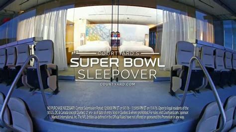 Courtyard Marriott Sleepover Contest TV Spot, 'Wake Up at Super Bowl LII' featuring Robert Peters