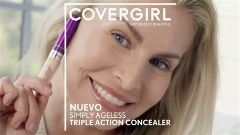 CoverGirl Triple Action Concealer TV Spot, 'Base de maquillaje antiedad' con Niki Taylor