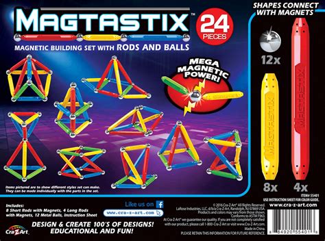 Cra-Z-Art Magtastix 24 Pieces