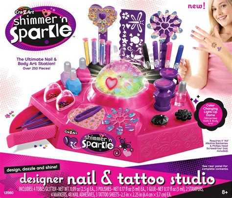 Cra-Z-Art Shimmer 'N Sparkle Designer Nail & Tattoo Studio