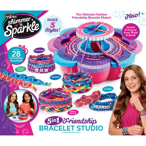 Cra-Z-Art Shimmer 'n Sparkle 5-in-1 Friendship Bracelet Studio