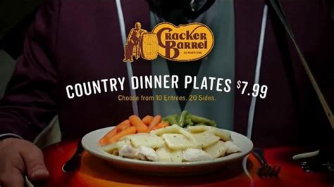 Cracker Barrel Country Dinner Plates TV Spot created for Cracker Barrel Old Country Store and Restaurant