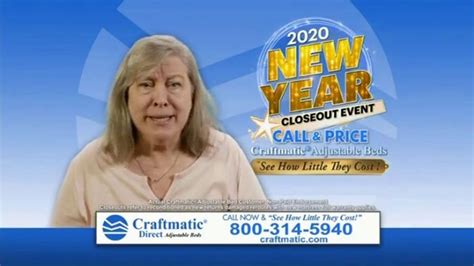 Craftmatic 2020 New Year Closeout Event TV commercial - Crazy Mattress Lady