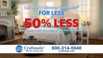 Craftmatic TV Spot, 'Adjustable Beds: 50 Less and $250 Gift Card'