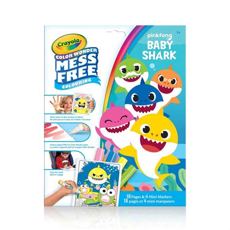 Crayola Color Wonder Mess Free Baby Shark Coloring Pages logo