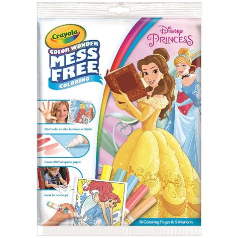 Crayola Color Wonder Mess Free Princess Coloring Pages logo