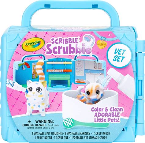 Crayola Scribble Scrubbie Pets Vet Toy Playset logo