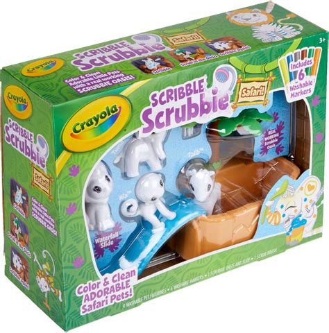 Crayola Scribble Scrubbie Safari Tub Animal Toy Set logo