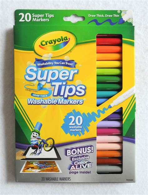 Crayola Super Tips Washable Markers, 50 Count logo