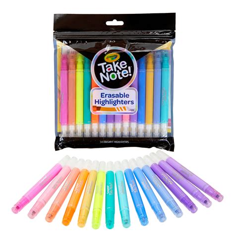 Crayola Take Note! Erasable Highlighters logo