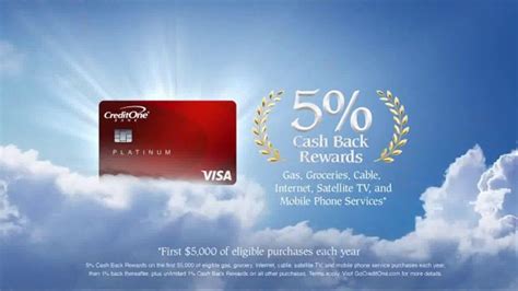 Credit One Bank Platinum Rewards Card TV commercial - God of Cash Back: Gas Station: 5% Cash Back