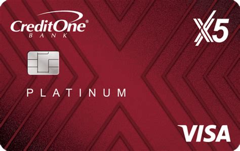 Credit One Bank Platinum X5 Visa logo