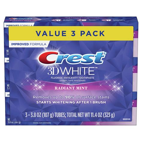 Crest 3D White Radiant Mint logo