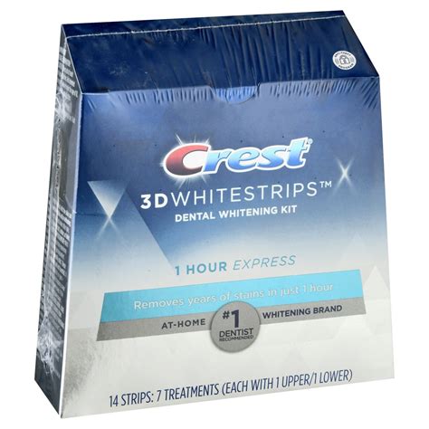 Crest 3D White Whitestrips 1-Hour Express