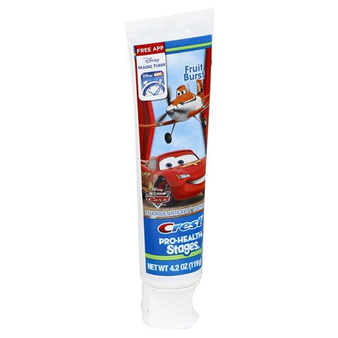 Crest Pro Health Stages Disney Pixar Cars Toothpaste logo