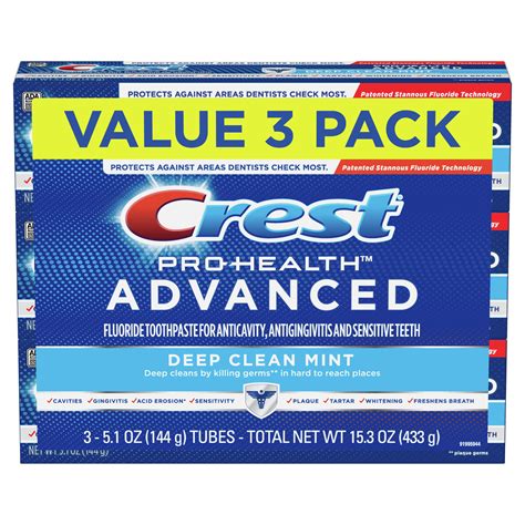 Crest Pro-Health Advanced Deep Clean Mint Toothpaste logo