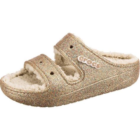 Crocs, Inc. Classic Cozzzy Glitter Sandal logo