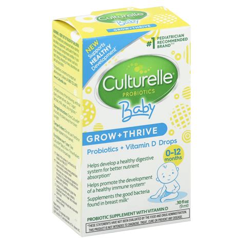Culturelle Baby Grow + Thrive Probiotics + Vitamin D Drops logo