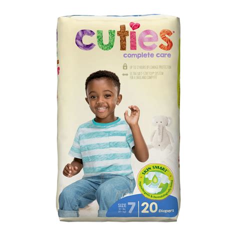 Cuties Baby Care Size 7 Diapers for Toddlers