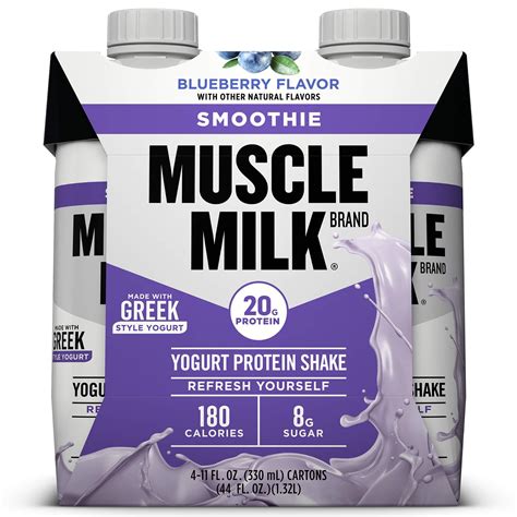 CytoSport Muscle Milk Smoothie Yogurt Protein Shake Blueberry Flavor